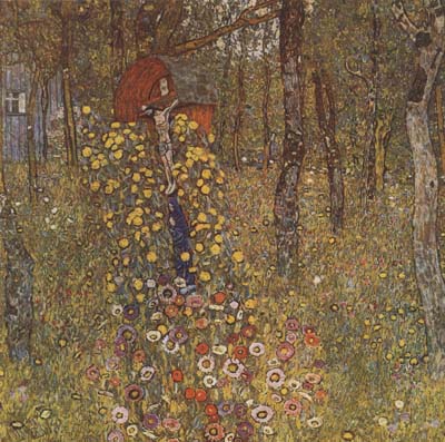 Gustav Klimt Farm Garden with Crucifix (mk20)